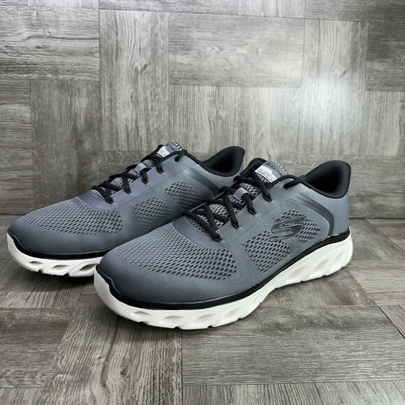 Skechers Glide-Lite Men's size 12 Grey Running Shoes - Picture 3 of 8
